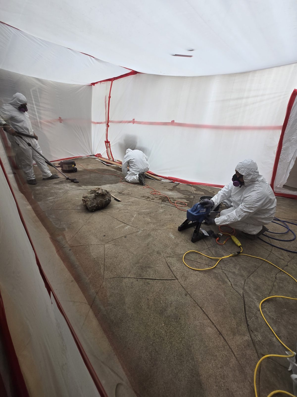 Asbestos containment work