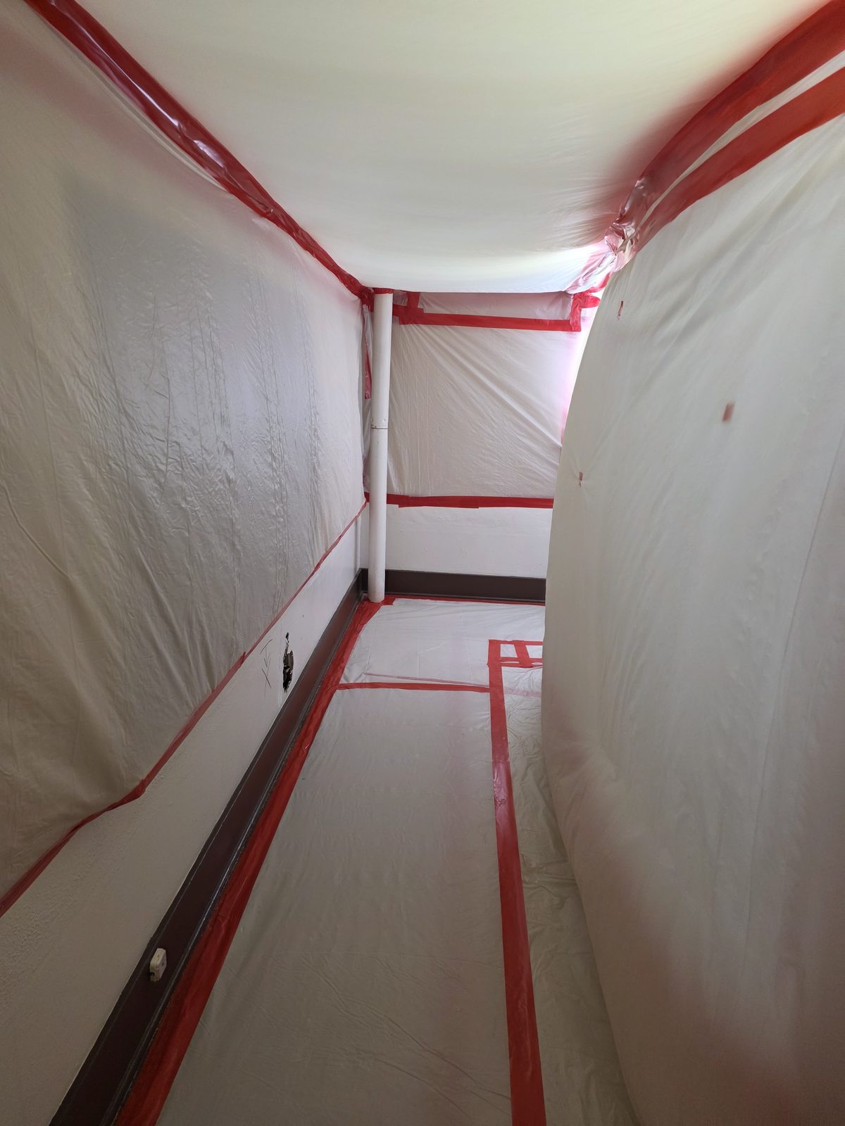 Water damage restoration work